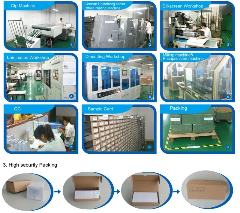 PVC Membership Card with Thermal Printing Card Number