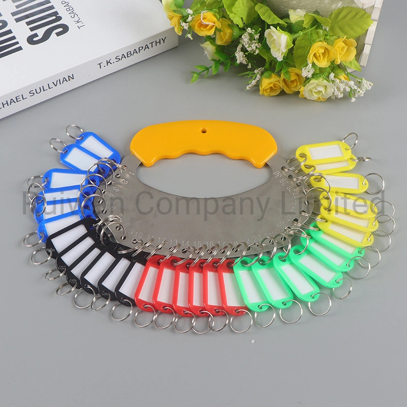 Wholesale Plastic ID Name Card Key Tag with Blank Label