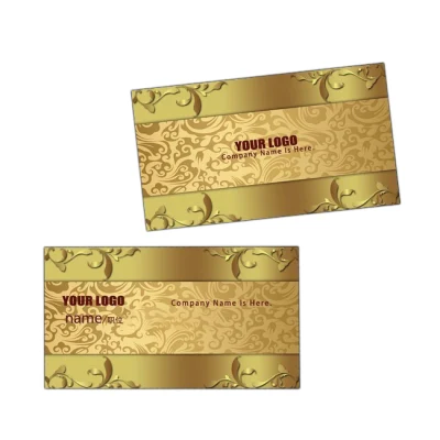 Günstige kundenspezifische Edelstahl-Goldmetall/Schwarz/Visitenkarte