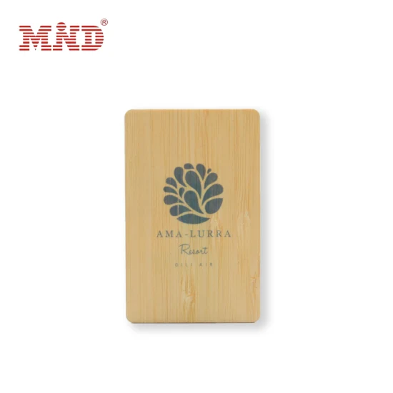 Großhandel Smart Chip Holz RFID Bambus Hotel Schlüsselkarte MIFARE Classic 1K Chipkarte