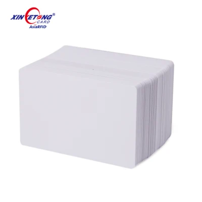 Weiße leere PVC-Karte aus Cr80-Kunststoff für den Druck von ID-Kartendruckern