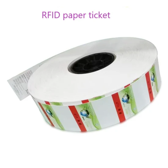 Kostenlose Muster-Mini-Tag-RFID-NFC-Ticketkarte mit 13,56 MHz und LF/HF/UHF-Papier für den individuellen Druck