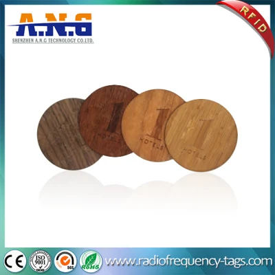 Umweltfreundliche, individuelle Antik-Kreisschnitt-Geschäfts-NFC-Karte/Blankokarte aus Holz