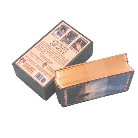 Benutzerdefinierte Tarot-Kartenspiel Metall Gruß Kraftpapier Kunststoff PVC Poker Deck Trading Spielkarten Großhandel